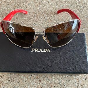 Prada sunglasses with box! Only worn once!!